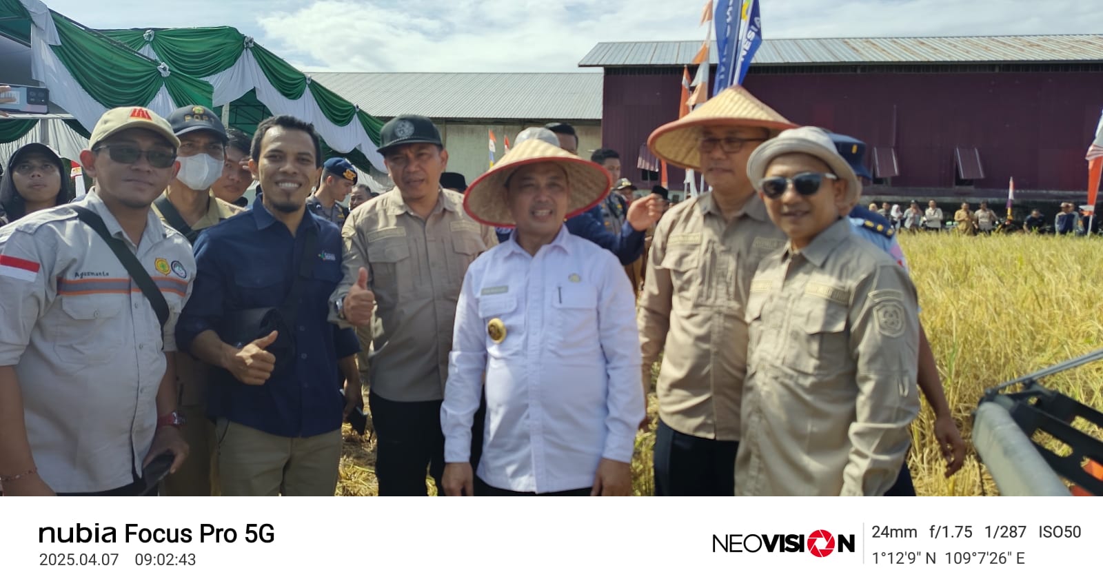 panen raya padi serentak di sambas